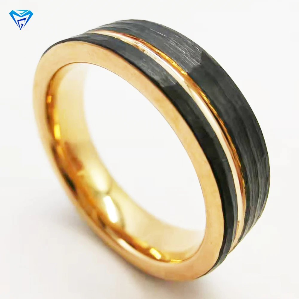 High Quality Various Size Fashionable Wholesale Carbide Blue Rings In Jewelry Gentlemen Tungsten Ring