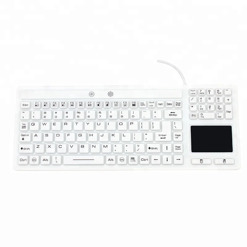 
iP68 Waterproof Backlit Wired keyboard with touchpad 