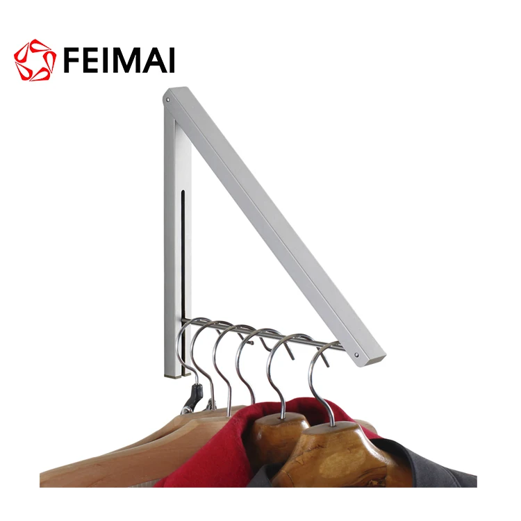 Скрытая Регулируемая настенная складная вешалка для одежды, сушилка