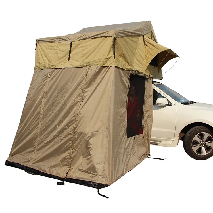 4x4 high quality outdoor camper trailer with quality car roof tent awning with room