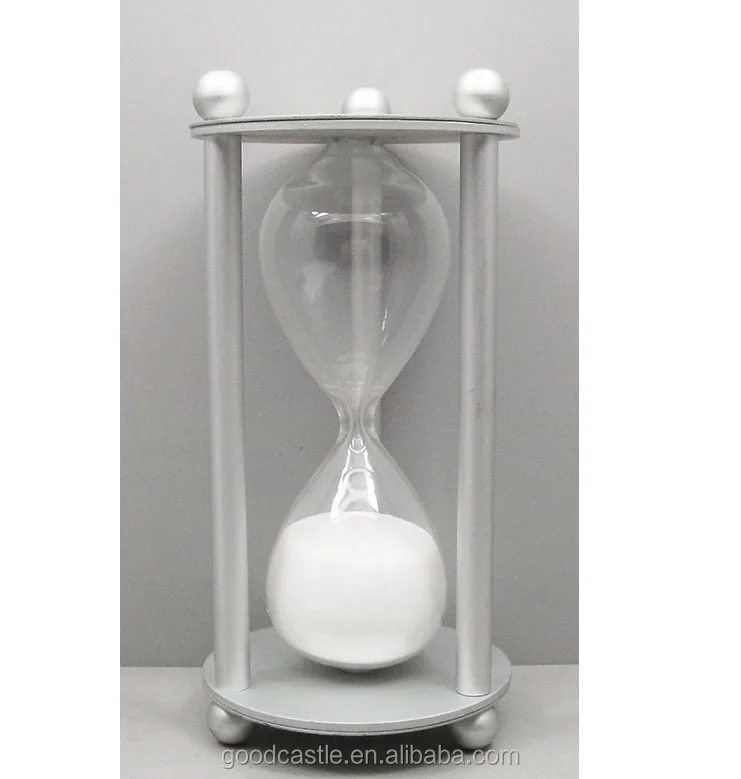
High Quality aluminum Sand Timer 3 Minute Empty Hourglass Unity Sand Ceremony Sets Hour Glass for Weddings 
