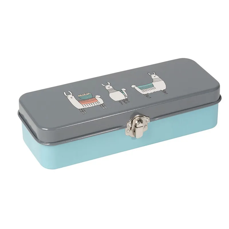 Promotional Wholesales Custom design Pencil Case For Kids Metal Tin Pencil box