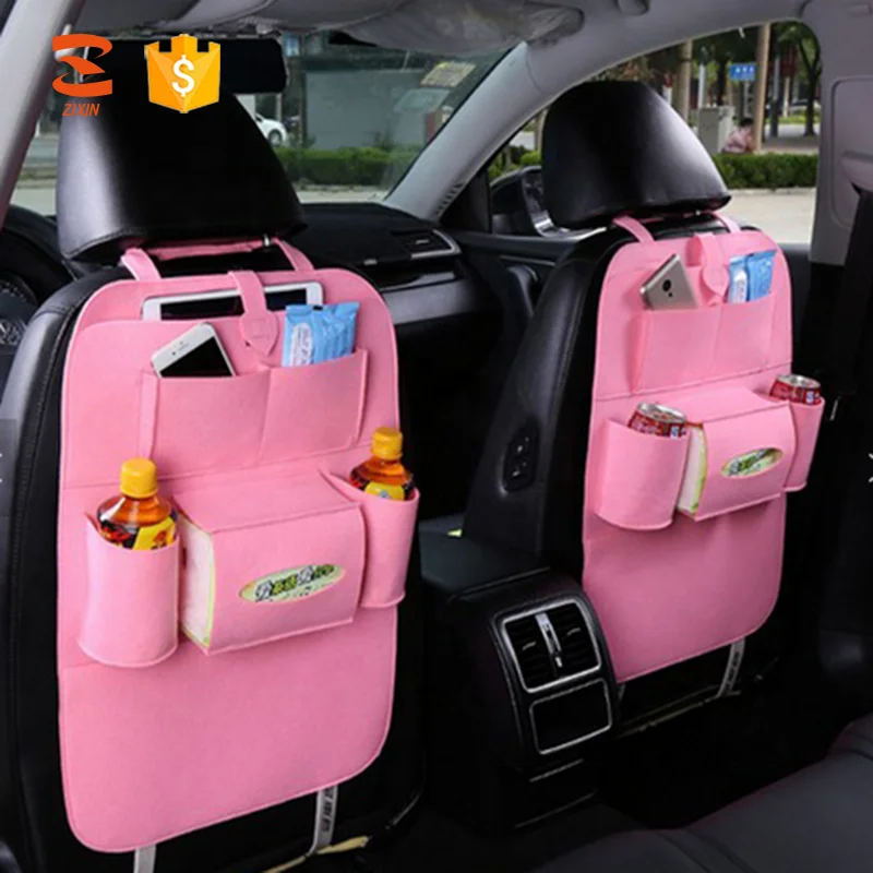 Hot Sell Auto Seat Back Felt Hanging Storage Bag Car Back Seat Organizer For Children