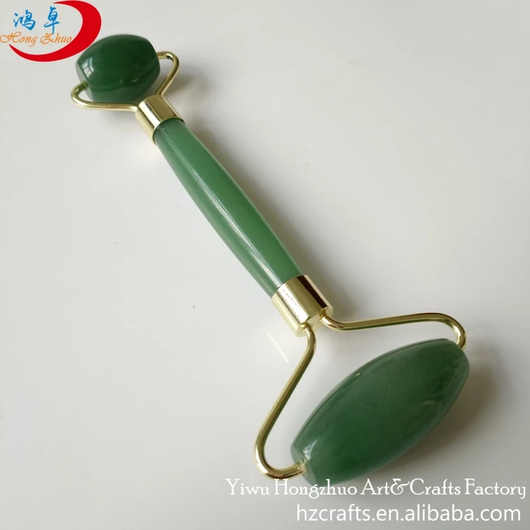 
Green aventurine jade roller set thermal therapy massage bed facial 