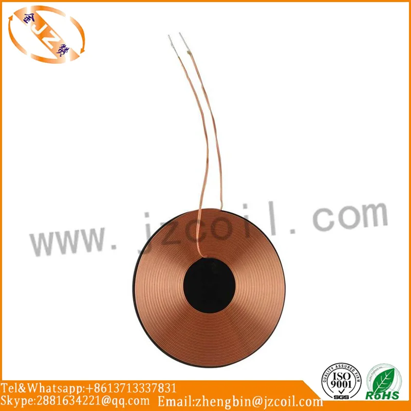 
Copper Air Charger coil Wireless Charger Coil with Ferrite Core 