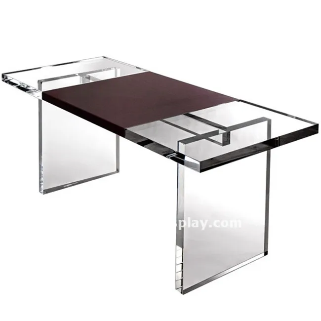 clear acrylic hot bent glass coffee table
