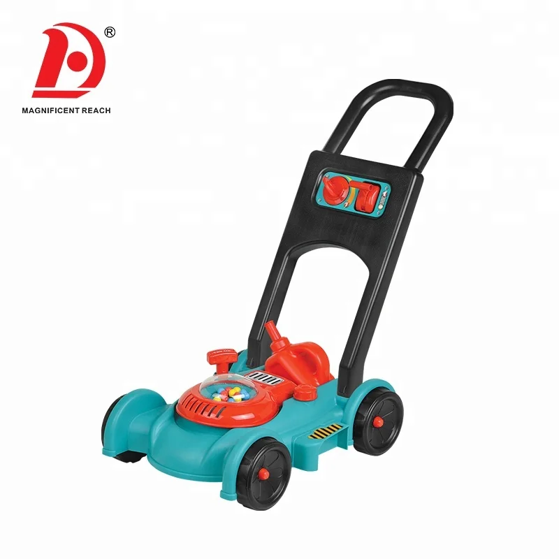 HUADA Hot Sale High Quality Preschool Kids Outdoor Garden Tool Toys Lawn Mower with Hat