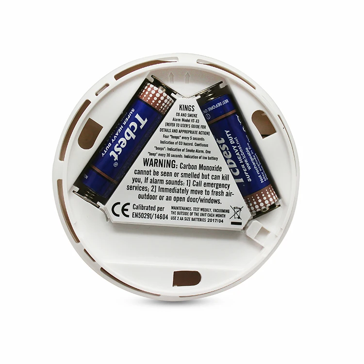 Battery operated Smoke Alarm personal CO Gas Detector Alarm Combined Smoke and Carbon Monoxide Detector