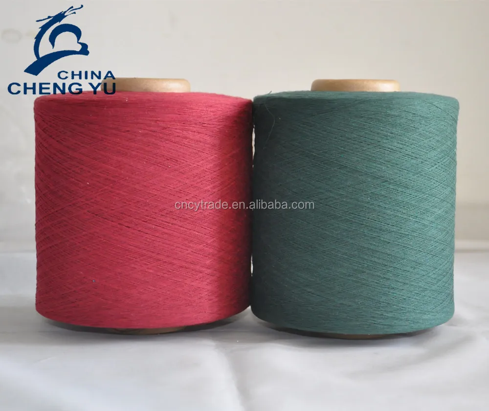 High Quality Wenzhou Low Twist Yarn Recycled Cotton Blended Open End Carded Knitting Yarn For Socks