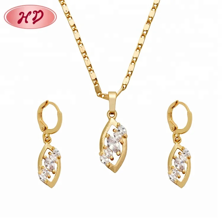 Guangzhou искусственные ювелирные изделия низкая цена индийские свадебные 18K позолоченные