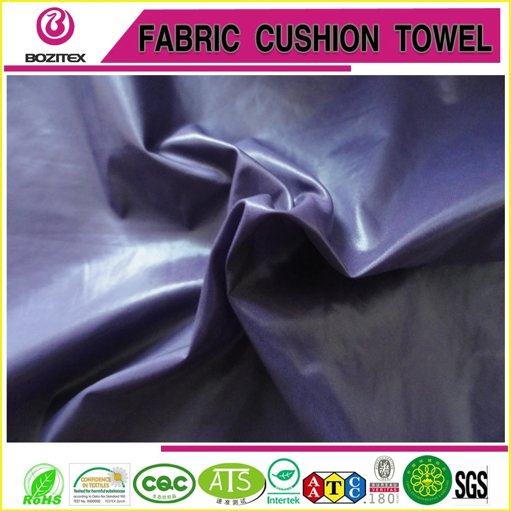 Нейлоновая тафтовая ткань ПУ ПВХ с серебряным покрытием для подкладки сумки