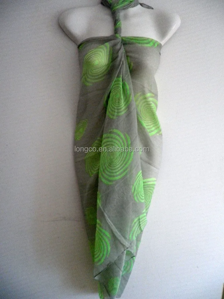 Sexy Women Pareo Dress Sarong Beach Bikini Swimwear Cover Up Long Scarf Wrap