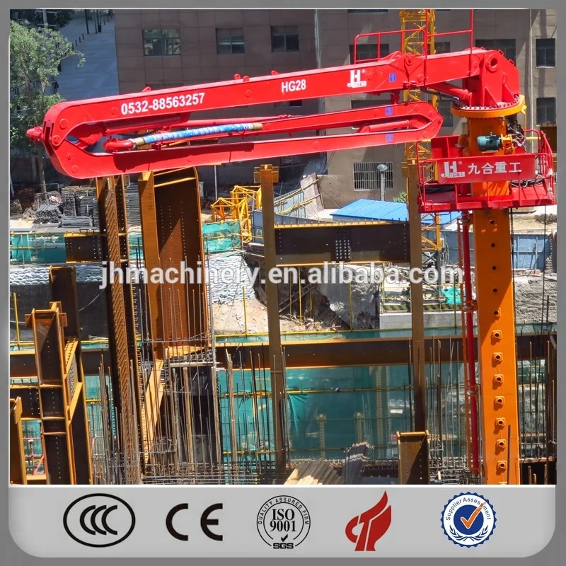 
JIUHE brand 24m/28m/32m/33m/36m Self- Climbing Concrete Placing Boom/Concrete Distributor/Concrete Placer For Sale! 