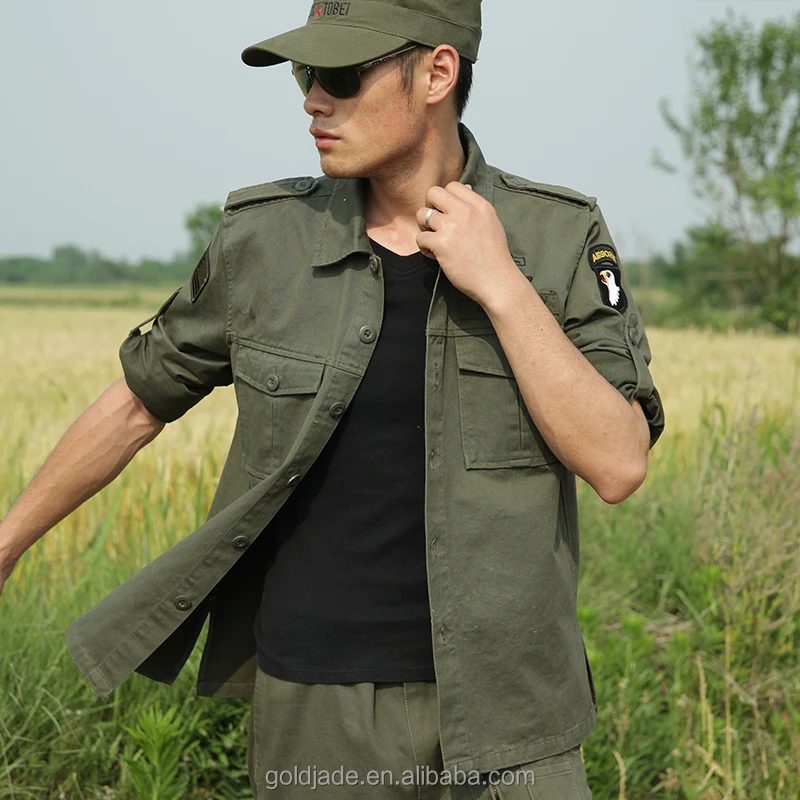 
Wholesale customized ripstop thin long sleeve jacket and pants military soldier uniform suits for army combat 