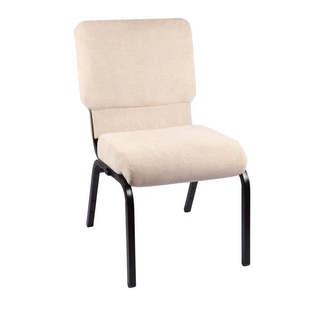 China hot sale folding chair for church chair fabric cover church chair with back pocket