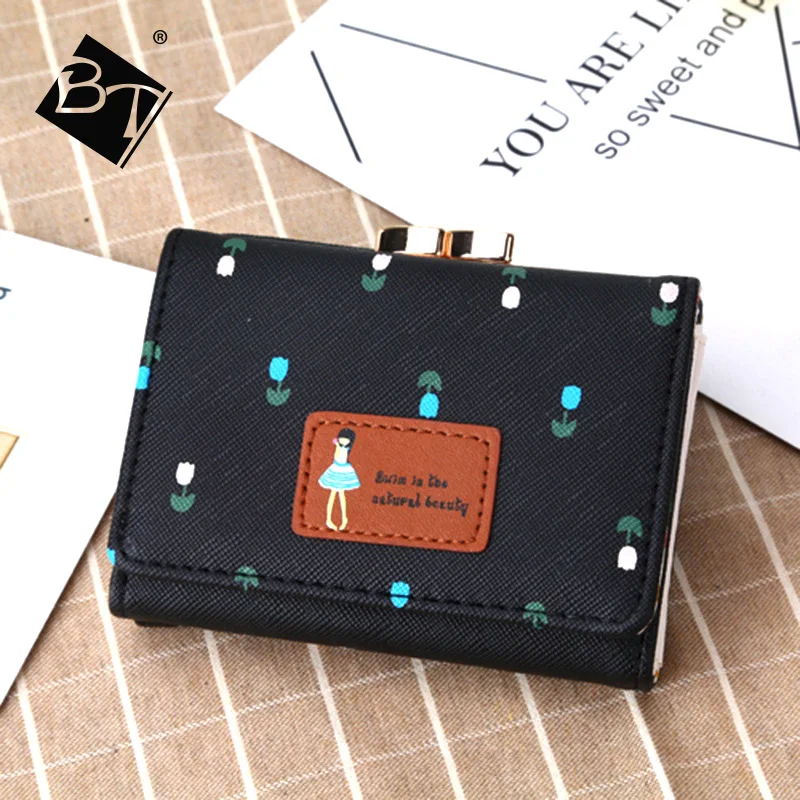 Lower Price Cheap Customized New promotion gift purse yong girl women wallet wholesale