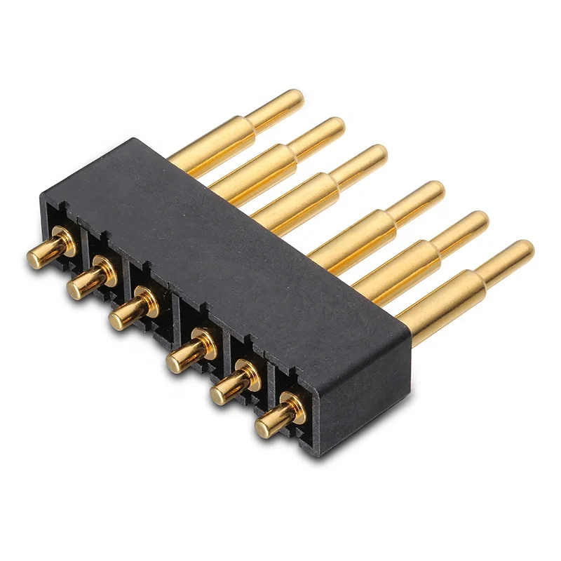 1x4 1x6p 6.0mm spring loaded pogo pin connector
