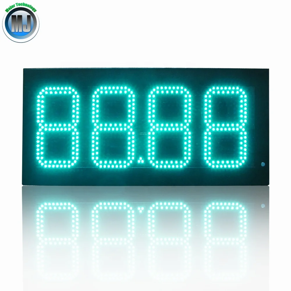 8 inch 4 digits led petrol price sign board with outdoor waterproof IP65