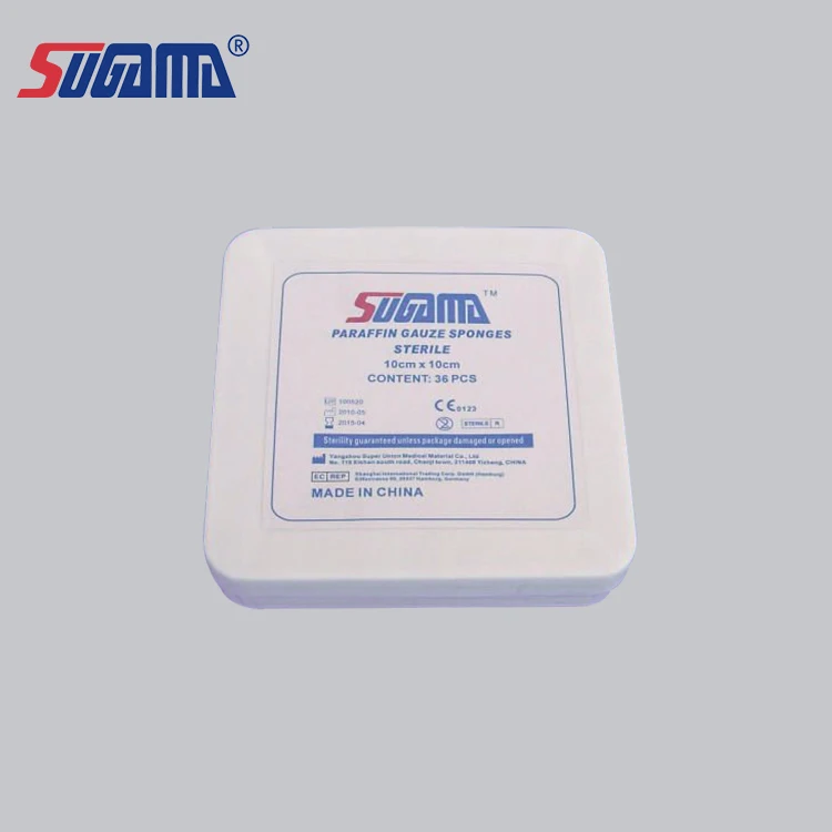 pharmacy disposable detectable paraffin gauze supplier medical paraffin gauze