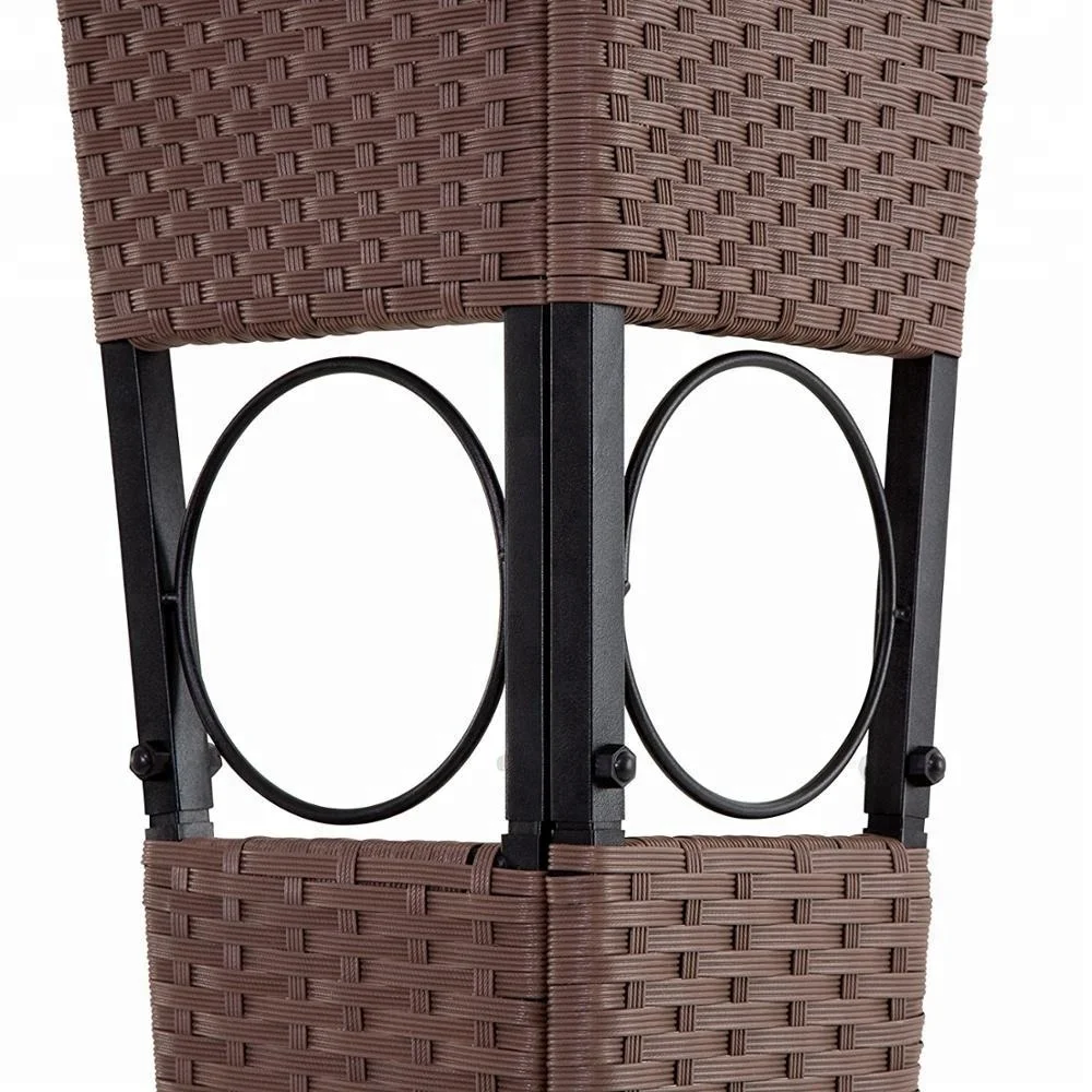 Rattan Garden Gazebo 3x4m 12sqm Outdoor Pavilion Party Marquee Reception Tent