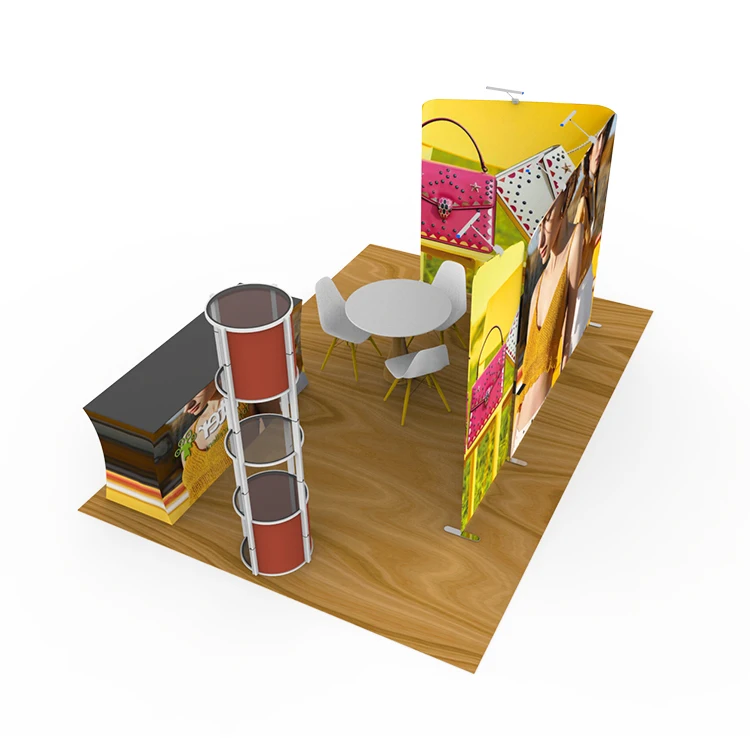 Portable Aluminum Heat Transfer Printing Custom Display booth exhibition equipment display stands