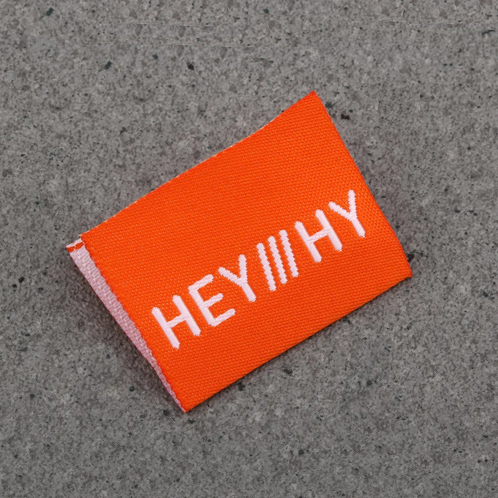 moq 500pcs custom woven labels clothing labels for garment