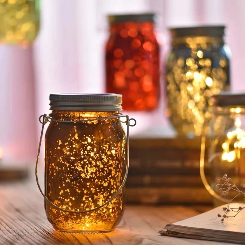 Solar Hanging  garden  pathway light Solar Led Garden Mason Jar Lights Outdoor Solar Garden Light