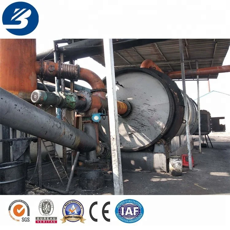 Waste plastic raw material pyrolysis manufacturer newest plant for sales pyrolysis plant
