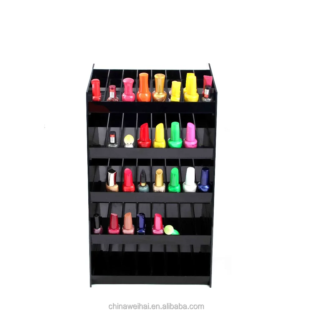 4Tiers Countop Black Acrylic Nail Polish Rack