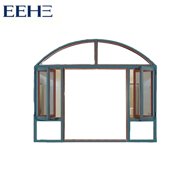 
sound proof aluminum window with fix glass and handle 