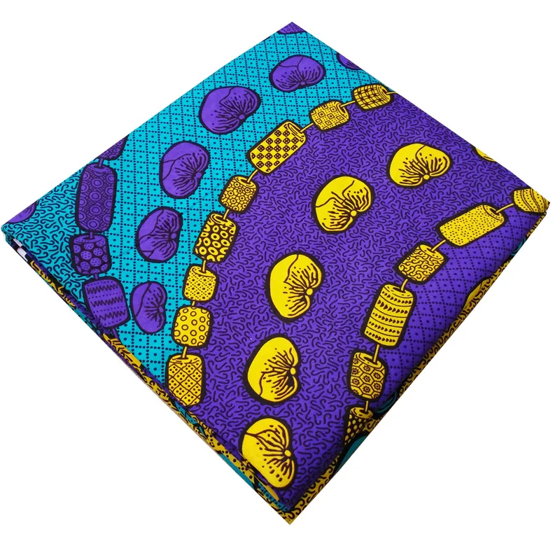 high quality lady 100% cotton african  ankara wax fabric