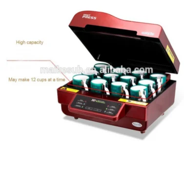 3D heat press machine Vacuum sublimation transfer  machine can produce customization logo