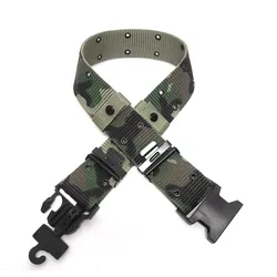Adjustable Tactical Military Waist Belt Strap Hunting Survival plastic Buckle Nylon Belt