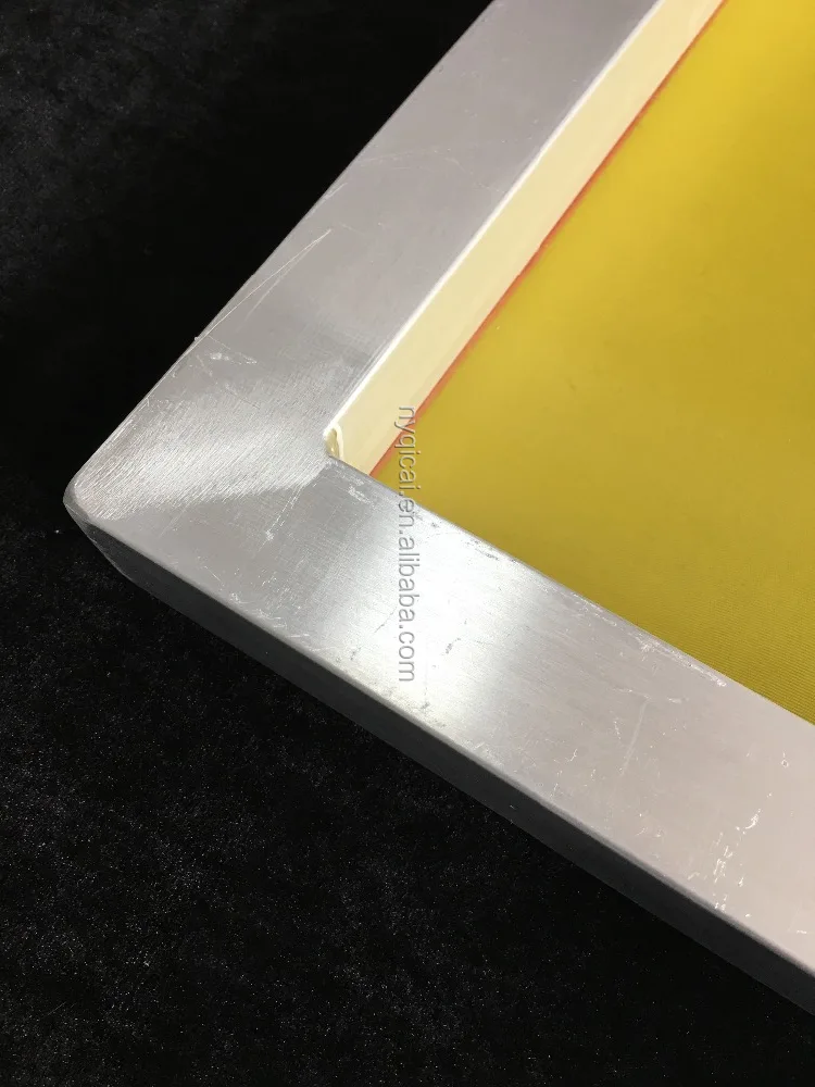 25*36 Inch Aluminum Printing Silk Screen Frame Mesh with 110 White All Screen Printing Machines 15-27n/cm Polyester