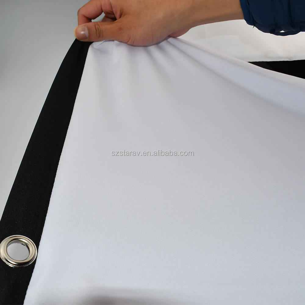 Портативный 120 дюймовый 16:9 простой Мягкий тканевый экран проектора портативный складной