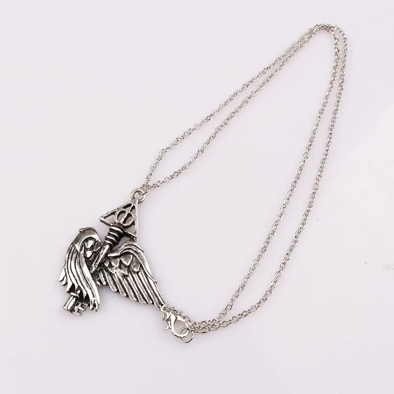 Wholesale harry deathly hallows triangle potter jewelry alloy necklace