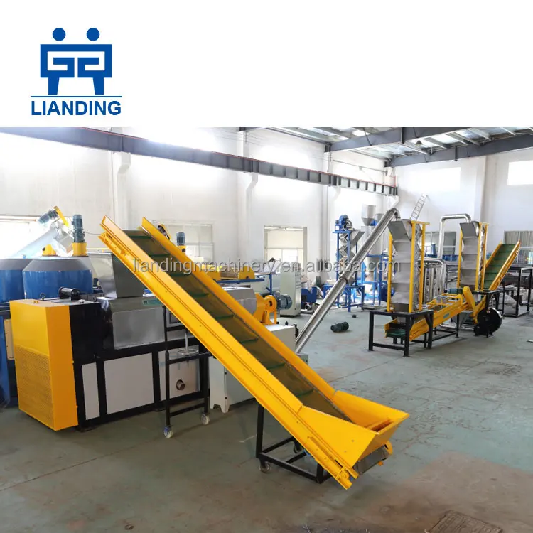 LDPE film squeezer screw press dryer / PP woven bag squeezing machine for waste plastic wet plastic