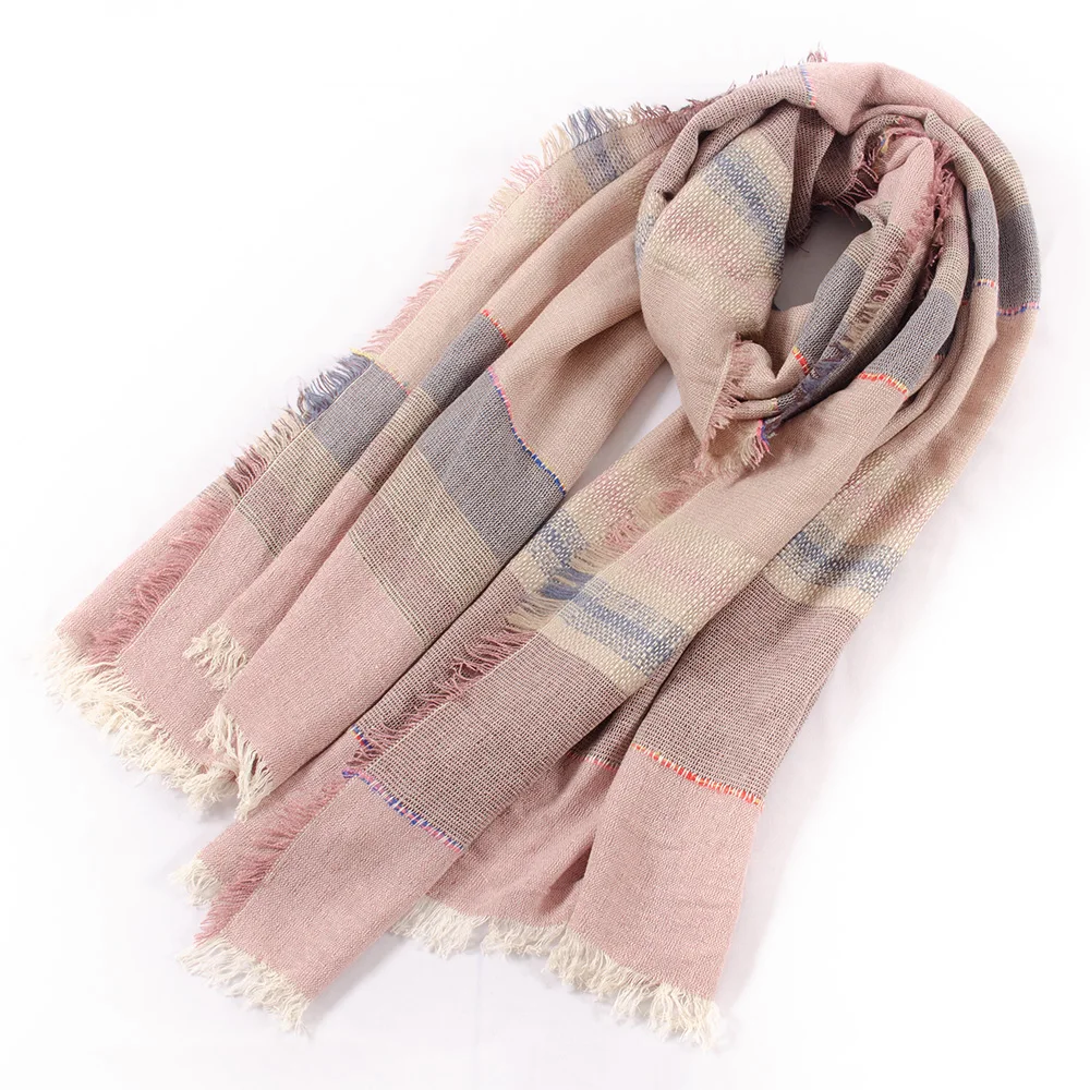 Шарф-хиджаб из полиэстера в полоску, 2021