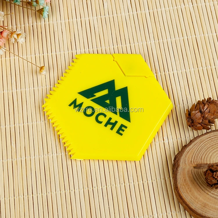 ABS Custom Printed Plastic Wax Comb for Surfboard