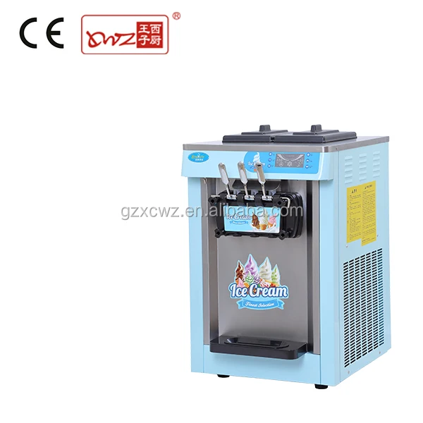 Facotry hot sale new Commercial tabletop colored CE approved soft ice cream making machine