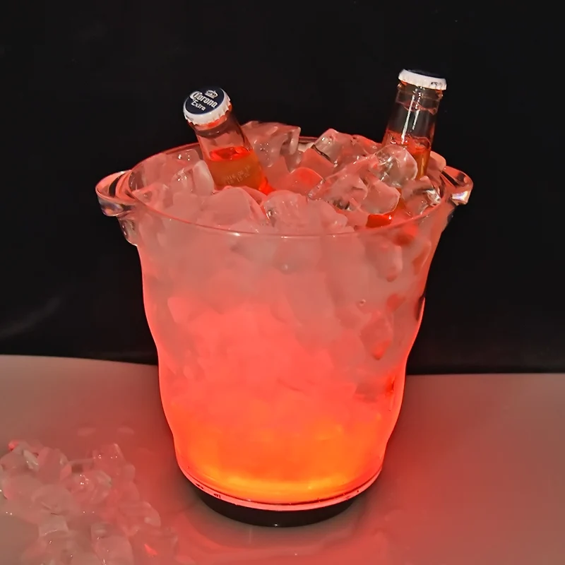 Барная посуда прозрачные пластиковые ведра для льда рома пива виски винной