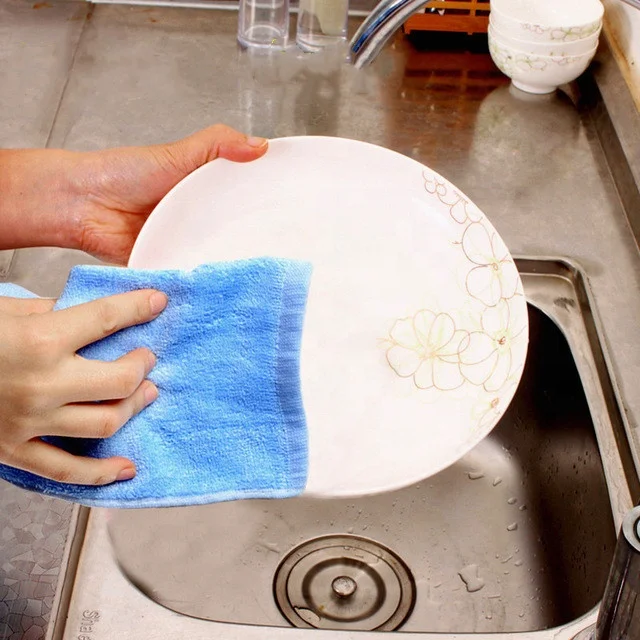 
4pack wholesale cheap premium soft 100% bamboo fiber super absorbent kitchen glass dish hand towels set stock pakistan 