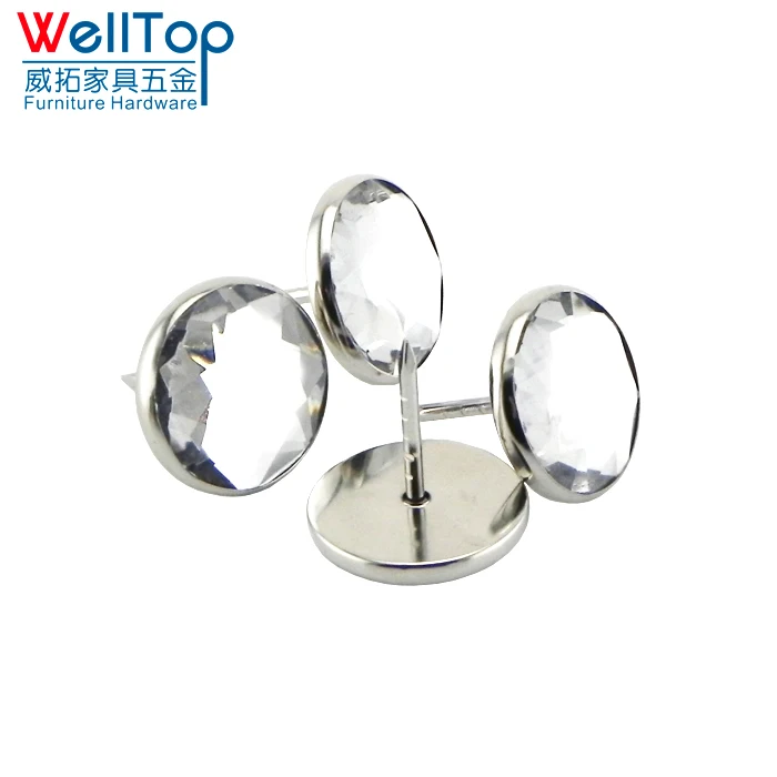 Wholesale Upholstery Decorative Nail And Aluminum Button Nail crystal For Sofa Bed VT-14.124