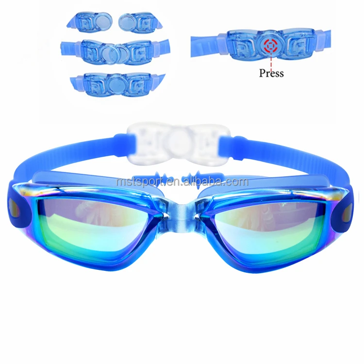 Mystyle swimming goggles wholesale waterproof swim eye google triathlon with case for adults