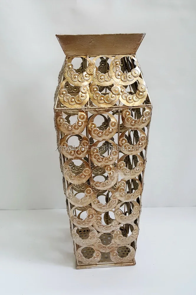 Китайская антикварная ваза для цветов с бронзовой/латунной/серебряной отделкой, античная ваза