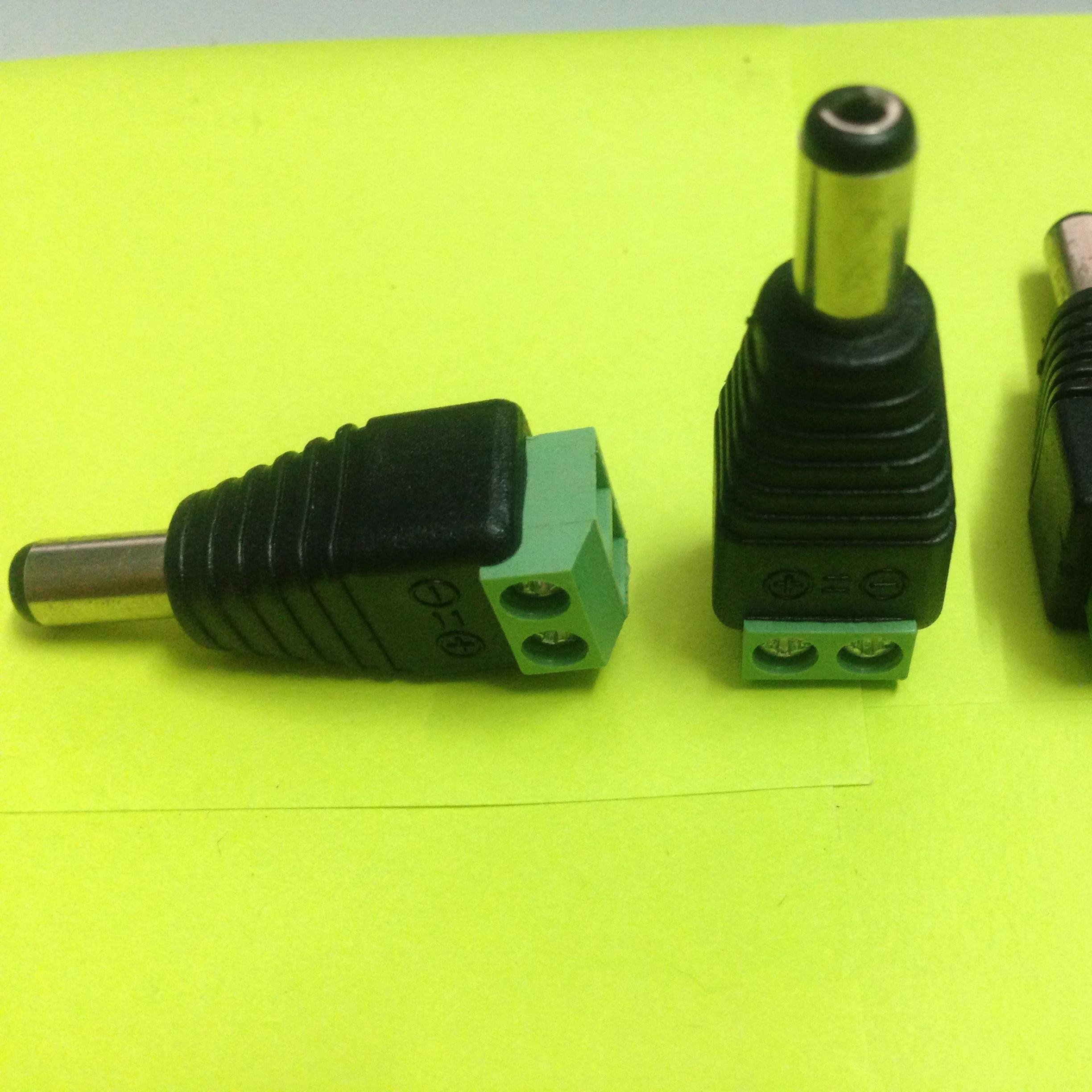 Штекерный 2,1x5,5 мм Штекерный адаптер питания постоянного тока для камеры видеонаблюдения