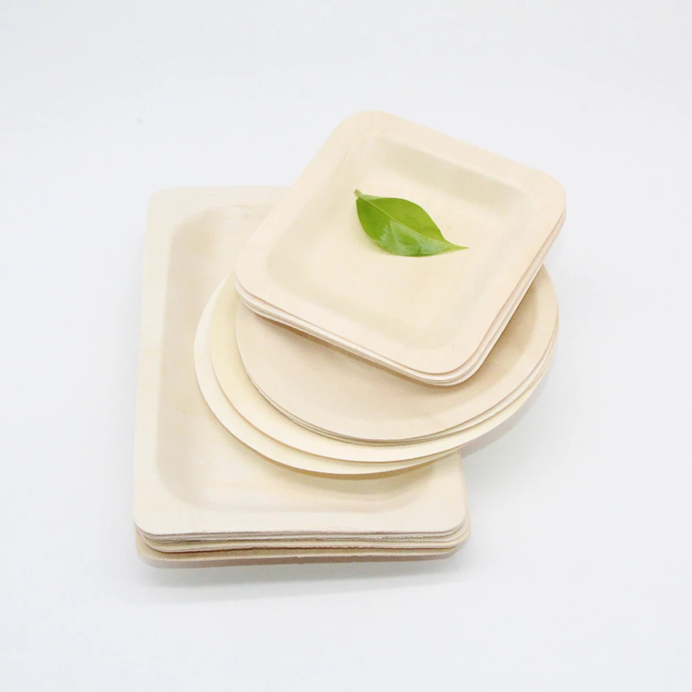 disposable bamboo wooden mini tableware