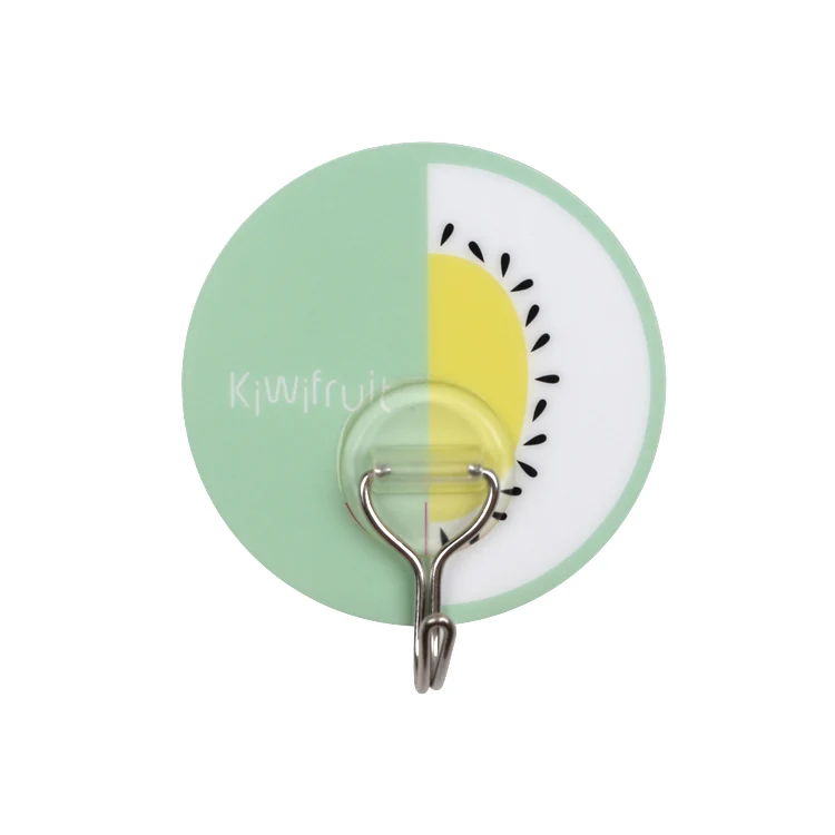 HY-0542  Cartoon of fruit plastic hook for bathroom suction cup hanger Reusable Strongest Wall Mount Hook