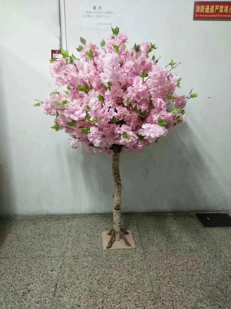 
artificial modeling cherry tree bar interior decoration simulation plant wedding hotel square living room fake tree decoration 