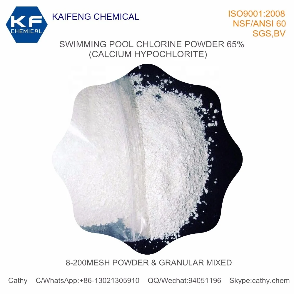 
Swimming Pool Chlorine Powder 65% Supplier in China 